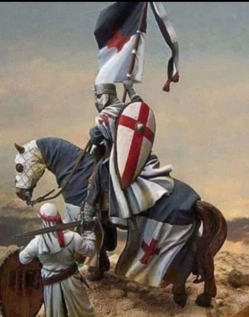 el templario al entrar en batalla